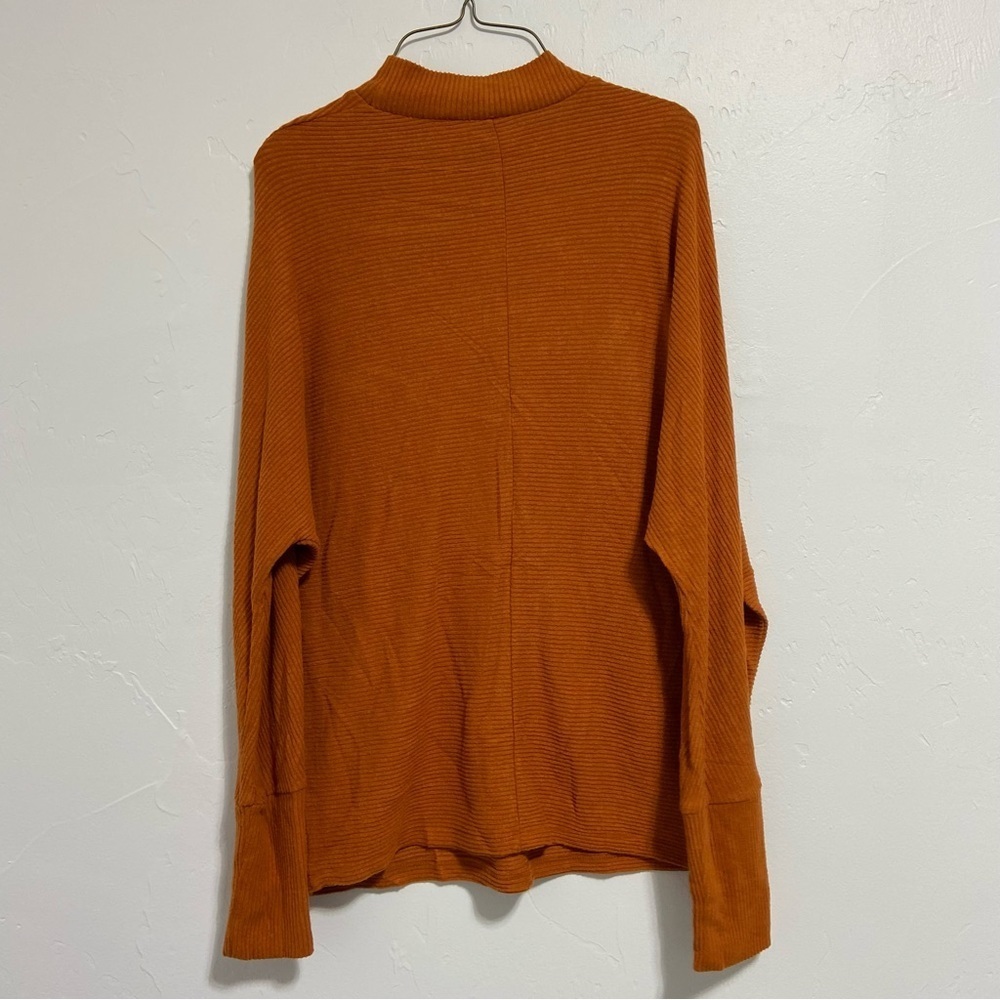 BP. Women's Lightweight Sweater Long Sleeve Orange Size Small - Picture 3 of 5